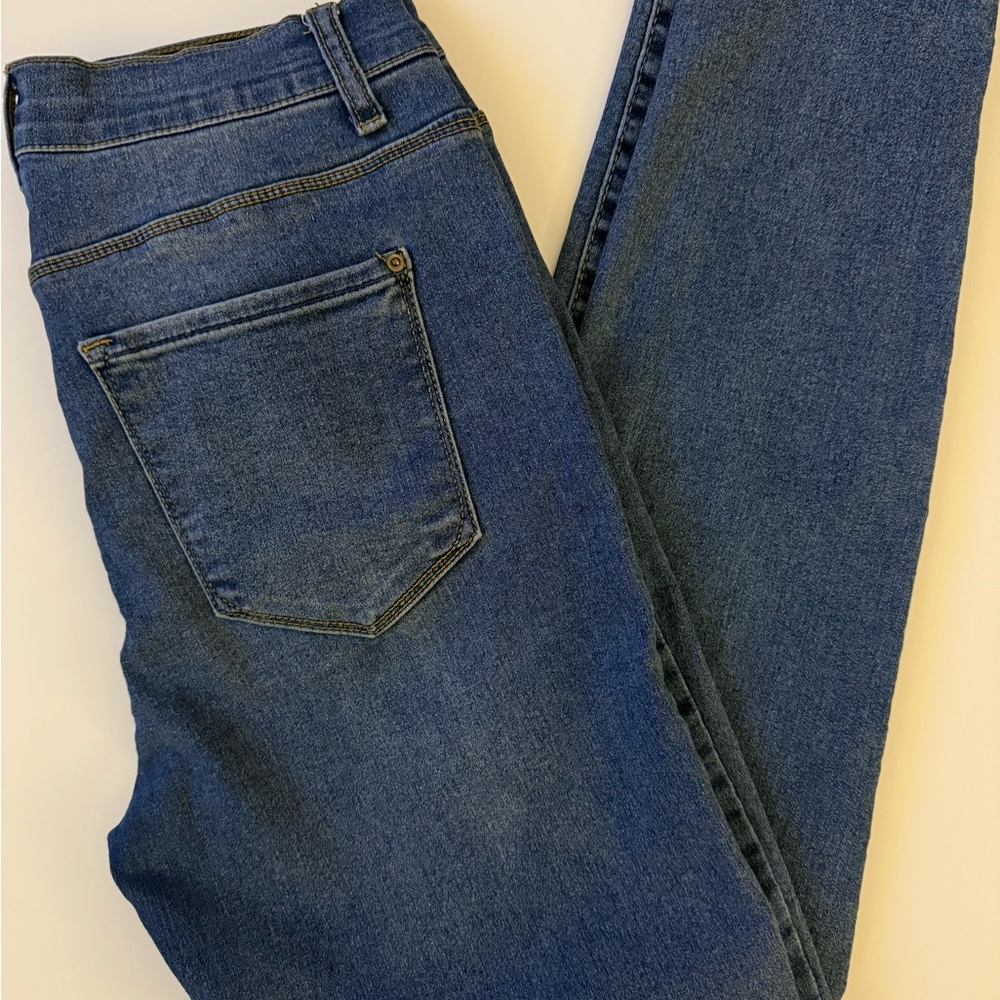 High Rise Blue Skinny Jeans